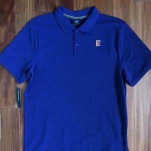 Nike Polo Shirt Medium Royal Blue - New